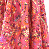 Pima Cotton Lawn Magnificent Pink Floral Paisley Drape