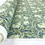 Pima Cotton Lawn Morris Mint Cotton Dress Fabric Roll