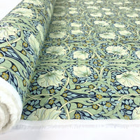 Remnant - Pima Cotton Lawn - Morris - Navy & Mint (1.4m)
