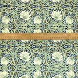 Pima Cotton Lawn Morris Mint Cotton Dress Fabric Scale