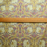 Pima Cotton Lawn Morris Ochre Cotton Dress Fabric Scale