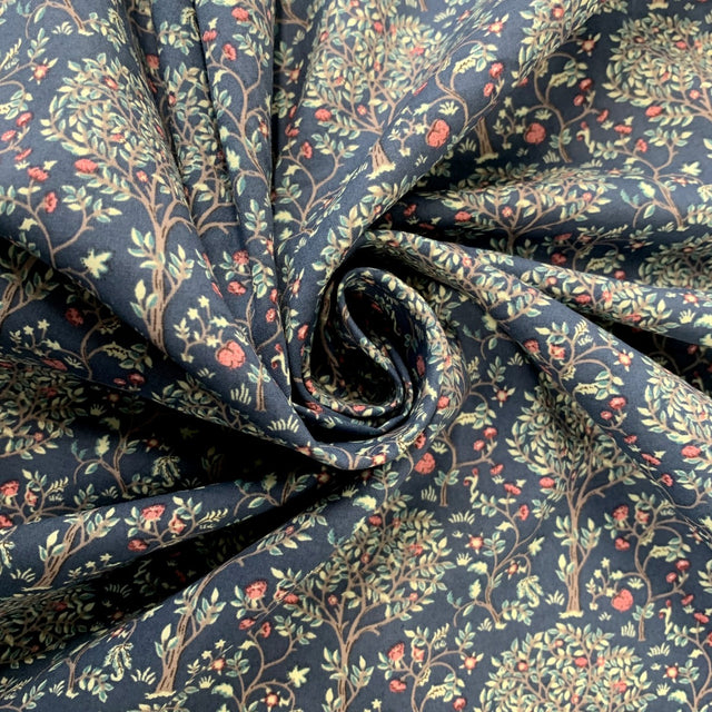 Pima Cotton Lawn Mulberry Tree Blue Cu