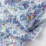 Pima Cotton Lawn The Garden Of Shakespeare Pale Blue Folded