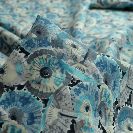 Pima Cotton Wagasa Blue Dress Fabric Cu