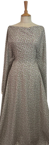 Pima Cherry Berry Olive Cotton Lawn Printed Dress Fabric Mannequin