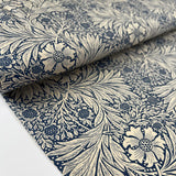Pima Cotton Lawn Billie Royal Blue Floral Cream Dress Fabric Bolt