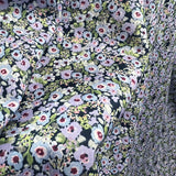 Pima Cotton Lawn Calmer Violet Purple Floral Dressmaking Fabric