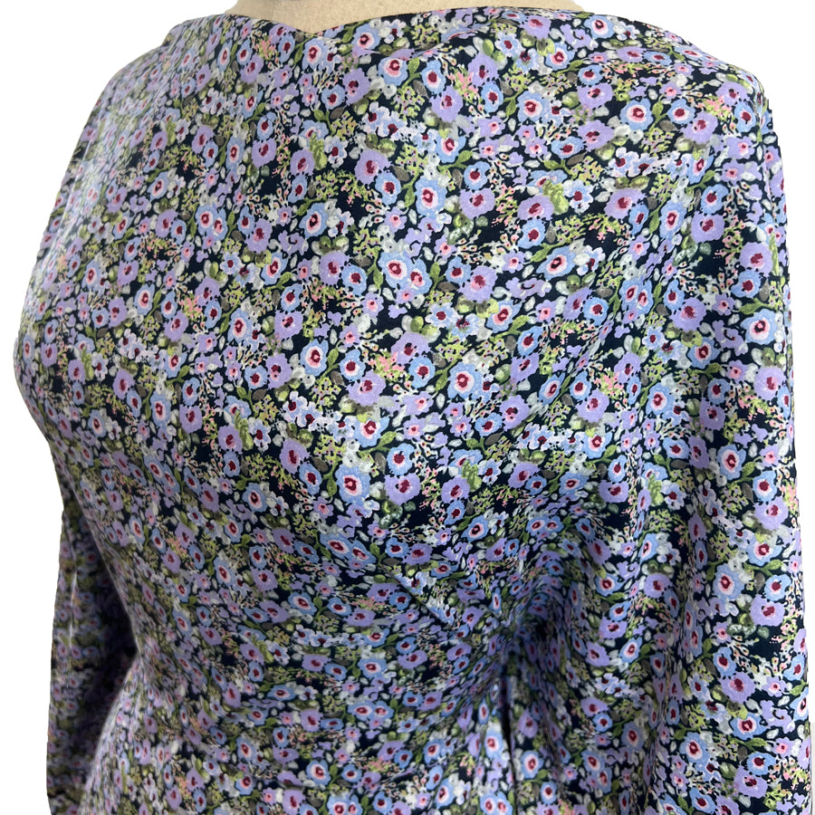 Pima Cotton Lawn Calmer Violet Purple Floral Dressmaking Fabric Side 5E8E0577 F249 47C9 B45D A56Abb54052B