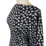 Pima Cotton Lawn Dressmaking Fabric Midnight Fall Black Side