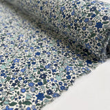 Pima Cotton Lawn Kathryn Blue Floral Print Dress Fabric Roll