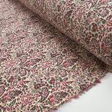 Pima Cotton Lawn Lana Pink Paisley Floral Woven Summer Dress Fabric Roll