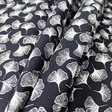 Pima Cotton Lawn Midnight Fall Navy Dress Fabric