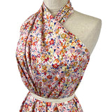 Pima Cotton Lawn Millions Multi Coloured Floral Dress Fabric Side