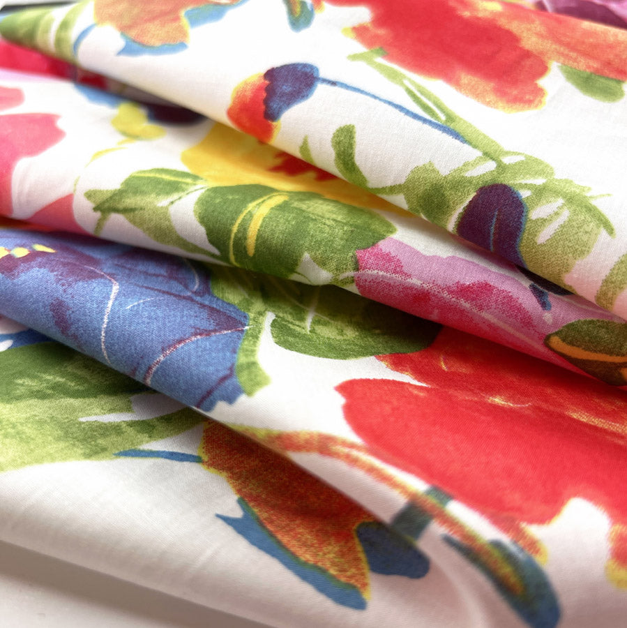 Pima cotton lawn multi flower summer is here cu