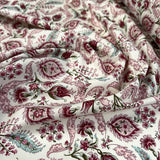 Pima Cotton Lawn Raj Pink Woven Paisley Floral White Dress Fabric Cu Fe6Be738 A263 4014 9B9D 746C7Ba071D2