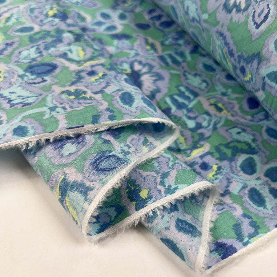 Abstract Floral Print Fabric | Pima Cotton Lawn - Sacha