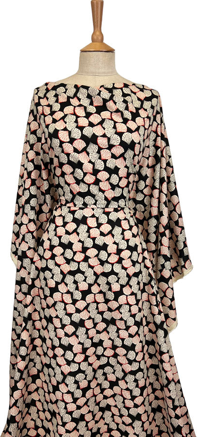 Pima Cotton Lawn Shan Black Dress Fabric Dress