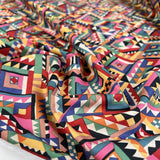 Pima Cotton Lawn Tessy Multicoloured Abstract Print Dress Fabric