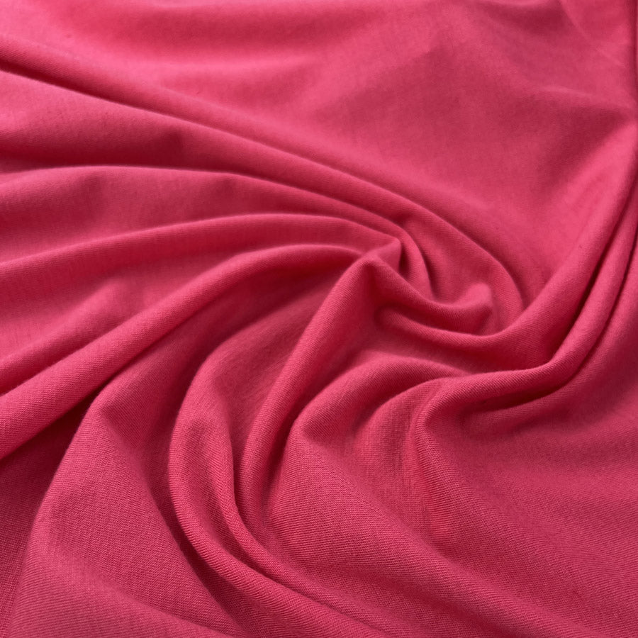 Pink passion jersey soft nylon stretch knitted dress fabric