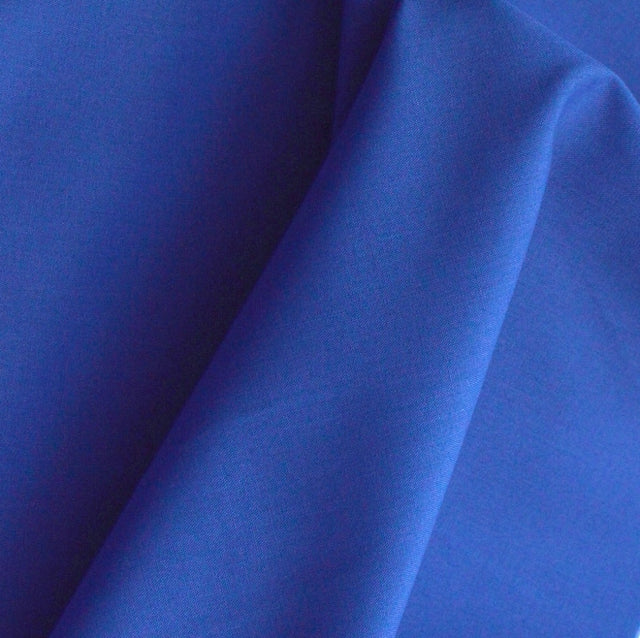Plain Poly Cotton Royal Blue Royal Plain Poly Cotton Fabric Cud