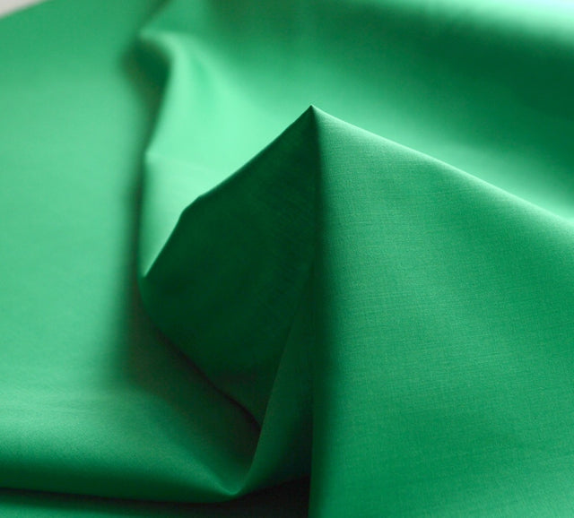 Plain Polycotton Emerald Cu