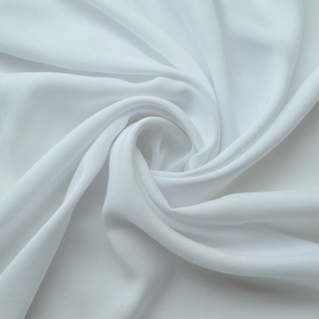 Plain Viscose A Wing And A Prayer White Plain Viscose Dress Fabric Cd