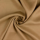 Plain 100 Percent Linen 150Gsm Dress Fabric Dark  Beige Twist