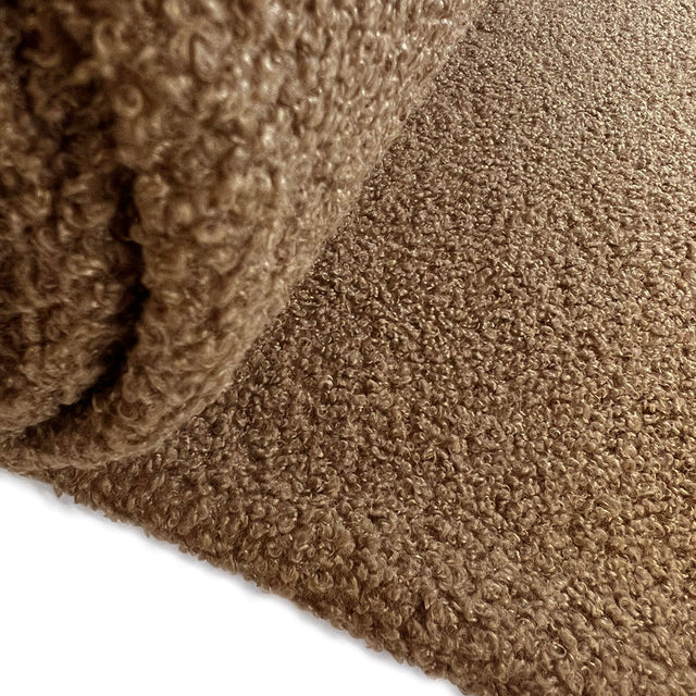 Plain Boucle Brown Dressmaking Fabric Roll