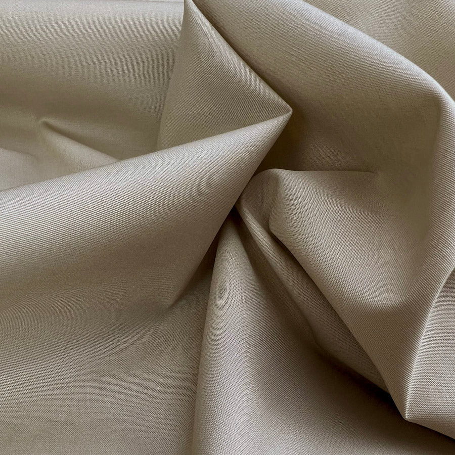 Plain Cotton Elastane Shirting Fabric Poplin Stretch Beige Cu 3935Dfab Ebd9 4C73 858B 98273F5247B3