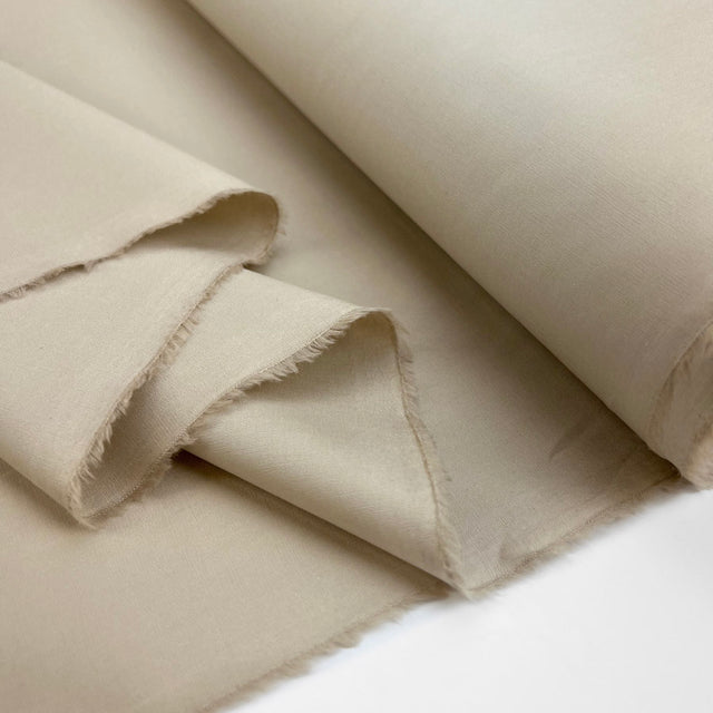 Plain Cotton Elastane Shirting Fabric Poplin Stretch Beige Fold 6532E91A Ca53 4F45 965C Bd993Bd1255E