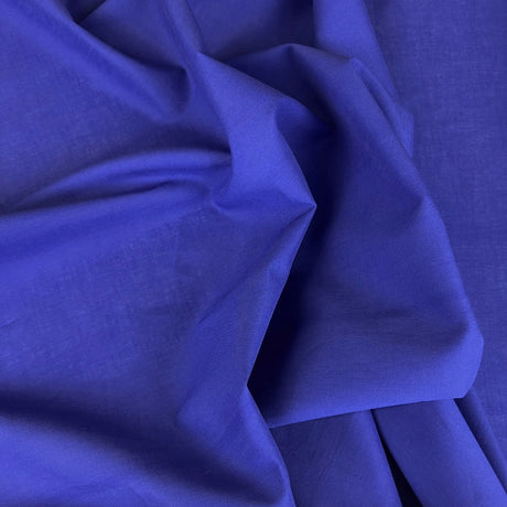 Plain Cotton Lawn Dressmaking Fabric  Riviera Lawn Royal