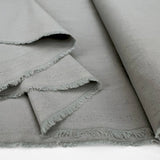 Plain Cotton Poplin Fabric Stonewashed Luxury Cotton Dove Fold