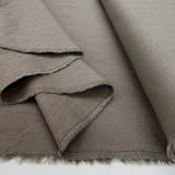 Plain Cotton Poplin Fabric Stonewashed Luxury Cotton Grey Fold
