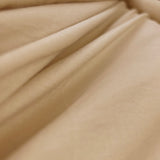 Plain Cotton Poplin Fabric Stonewashed Luxury Cotton Sand