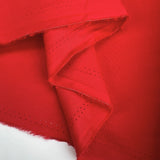 Plain cotton twill shirt dress fabric lady tessa red fold