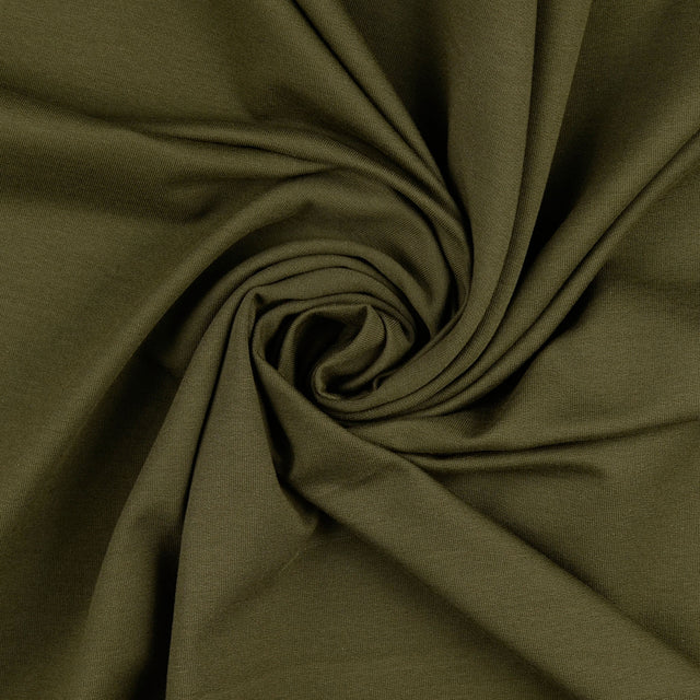Plain French Terry Dark Olive Oeko Tex Jersey Fabric Twist C147656B Bfe9 40Da 9Cd3 260A6A598Eec