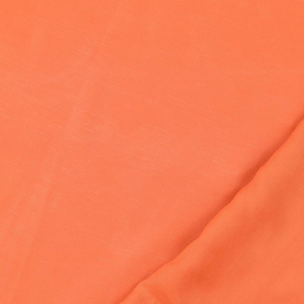 Plain Lightweight Soft Dress Fabric Lyocell Linen Orange Fold