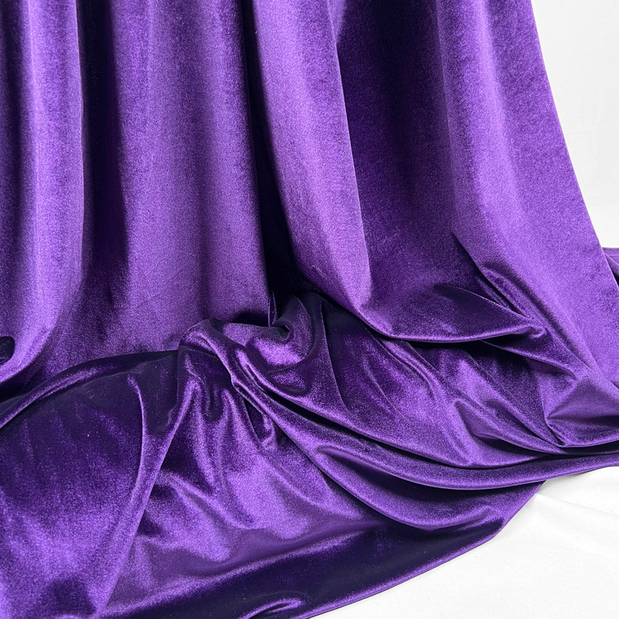 Plain Velour Dress Fabric  Roxy Stretch Velvet Amethyst Cu2 813250E1 1D62 4F2E Aac1 0793Fd5A53A3