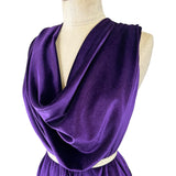 Plain Velour Dress Fabric  Roxy Stretch Velvet Amethyst Side 6178Dece 6E14 4431 9A5B A94D337Bf63F