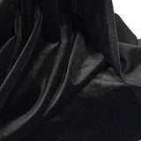 Plain Velour Dress Fabric  Roxy Stretch Velvet Black