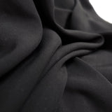 Plain Viscose Poplin Dress Fabric Black