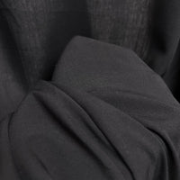 Remnant - Fine Viscose Plain - Black (2m)
