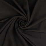 Plain Viscose Poplin Dress Fabric Black Twist