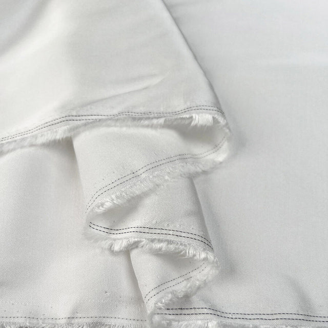 Plain Viscose Satin Optical White Rayon Woven Dress Fabric Fold