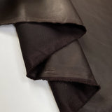 Pleather Chocolate Brown Polyester Faux Leather Fabric Fold