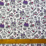 Polycotton Poplin Print Party Princess Ruler