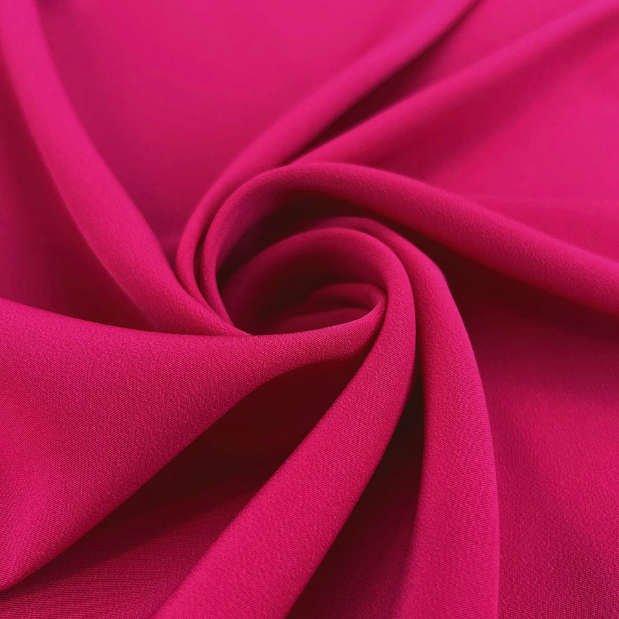 Polyester  Dress Fabric Landon Smooth Crepe Cerise