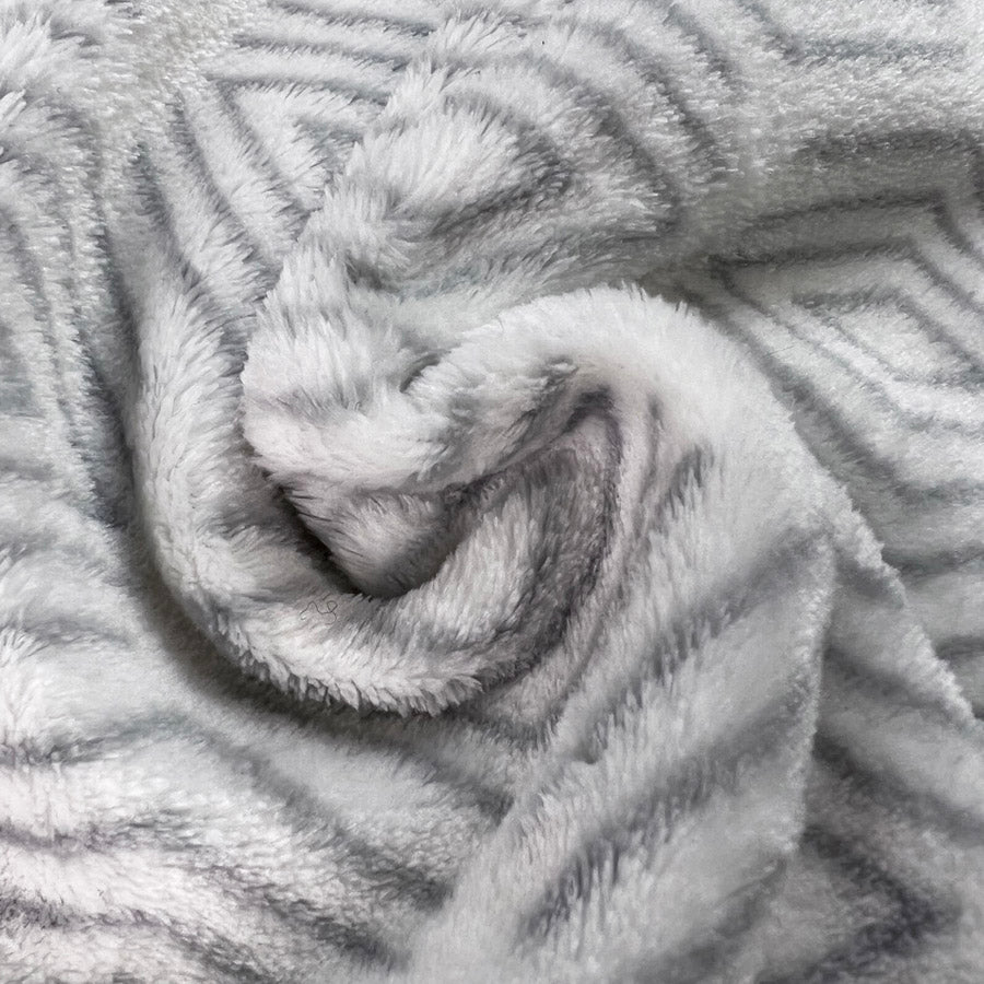 Polyester Double Sided Cuddles Fleece Fabric Diamond