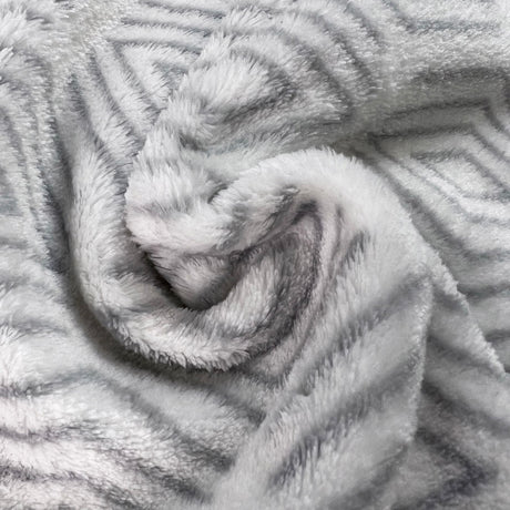 Polyester Double Sided Cuddles Fleece Fabric Diamond