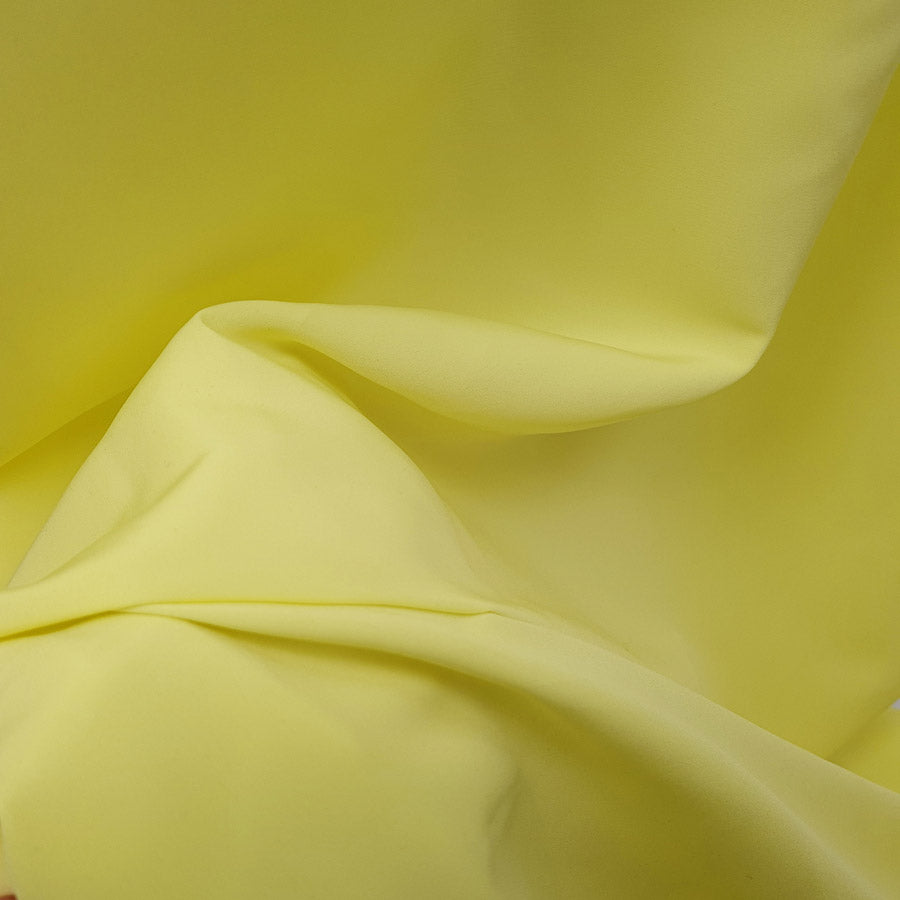 Polyester Dress Fabric Miller Crepe Yellow Close Up2